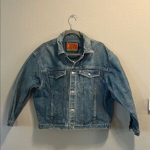 Vintage Calvin Klein‎ Denim Trucker Jacket Cotton Light Wash